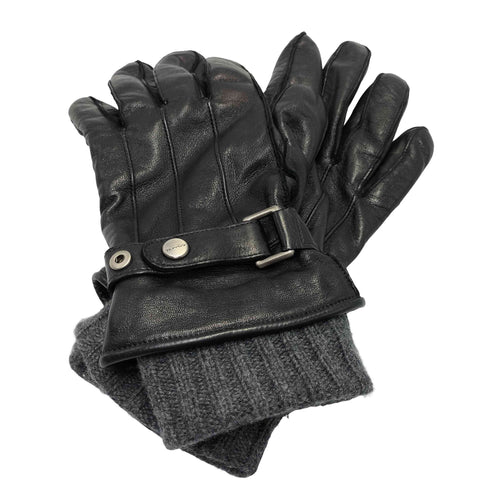 コーチ COACH 3WAY 2 IN 1 GLOVE レザー カシミヤ ニット グローブ 手袋 メンズ  L